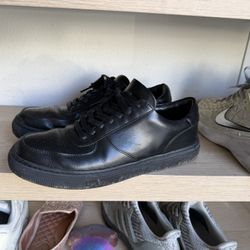 Free Thursdays Black Leather Sneaker Size 10