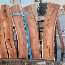 Live Edge Mesquite, Hard Wood, And Pine Slabs abd Rounds/Cookies