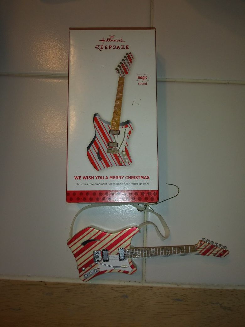 Hallmark Keepsake Guitar Ornaments