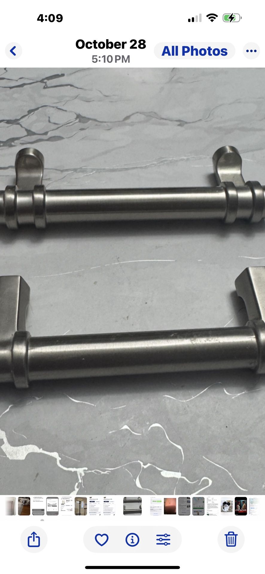 Silver Cabinets hardware