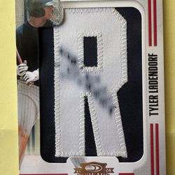 Tyler Ladendorf Autograph Signed Letter R Card