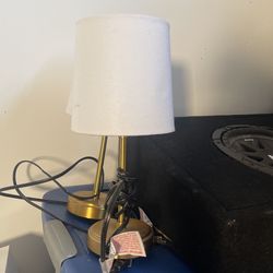 Gold nightstand lamps for sale