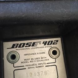 Bose 402 Speakers