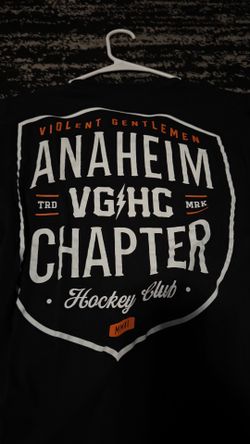 Violent Gentlemen VGHC shirt size M medium hockey club nhl Anaheim Ducks Orange County