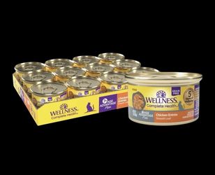 New Wellness Complete Health Kitten Pate Chicken Wet Cat Food 3-oz can - Case of 24