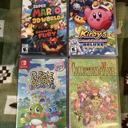 Nintendo Switch Games Mario 3D World Kirby Deluxe Collection Of Mana
