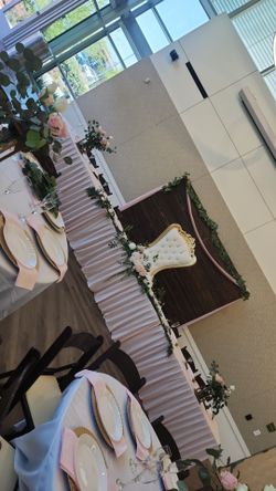 Quinceñera Trono , Mesa Postres , Decoración