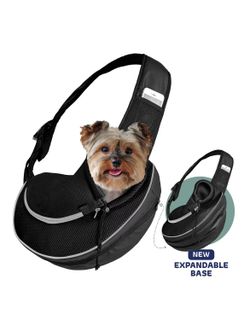 Expandable Sling Dog & Cat Carrier, Small, Black
