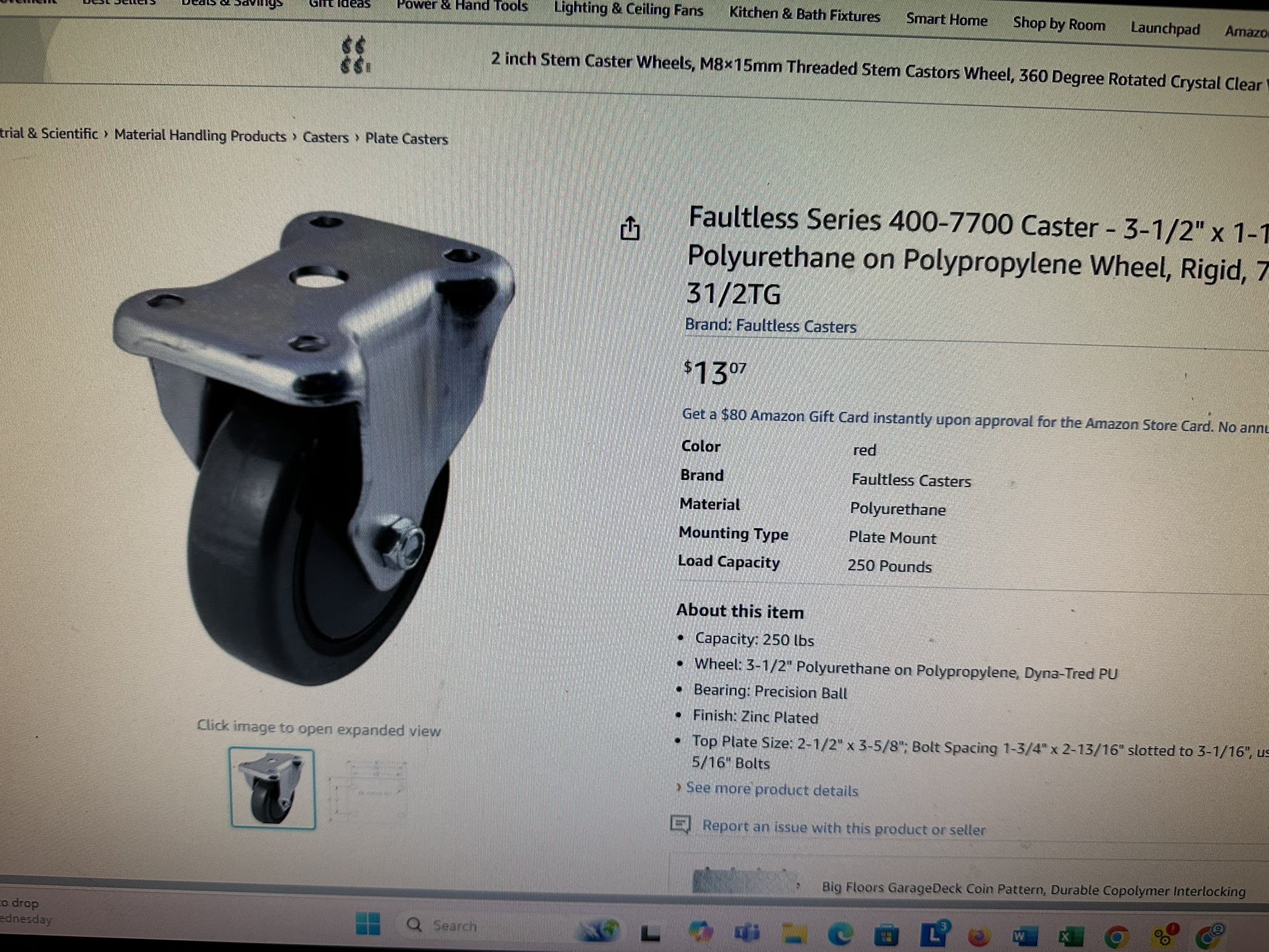 8 Heavy Duty Caster Wheels