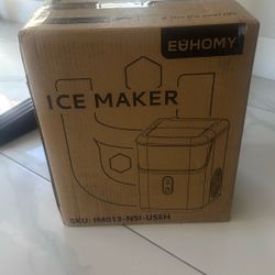 EUHOMY Nugget Ice Makers for Countertop with Ice Scoop & Basket, Self-Cleaning Sonic Pebble/Pellet Ice Maker Machine with 35lbs/24H Soft Ice for Home/