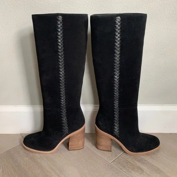 UGG MAEVA BLACK SUEDE BOOTS NEW SZ 9