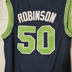 Navy David Robinson Jersey.
