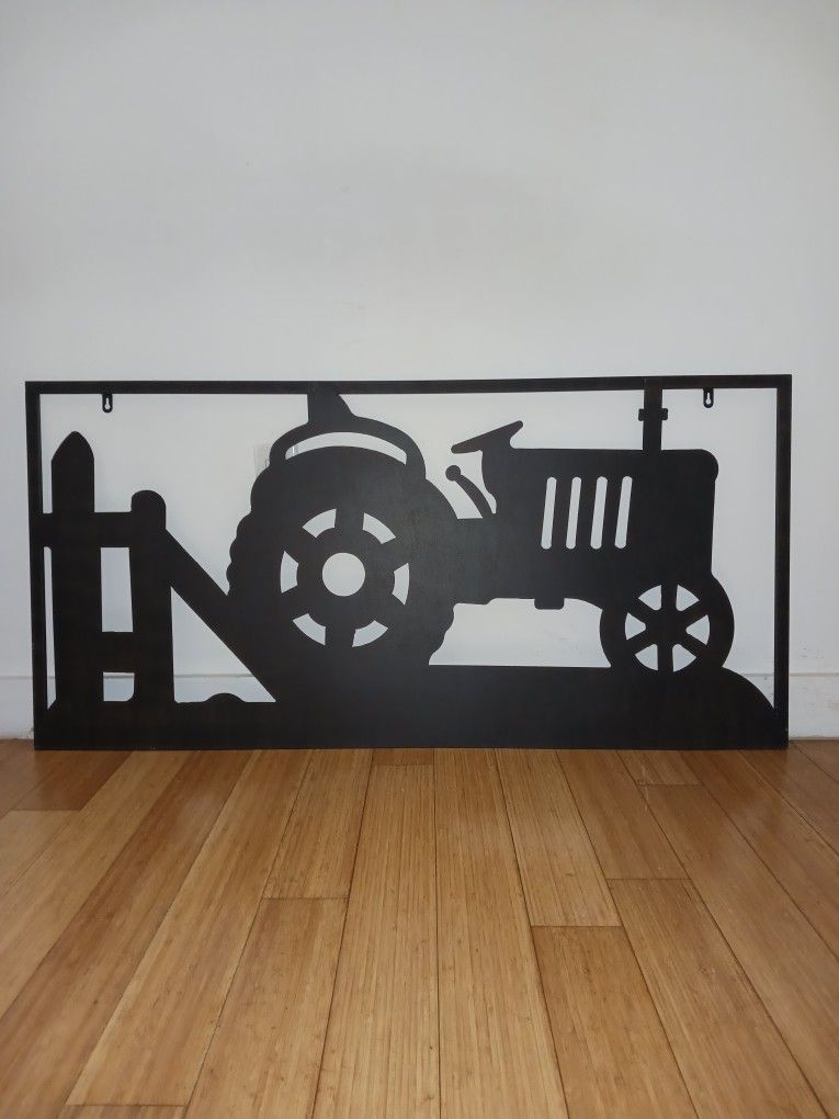 Medium Farm Tractor Wall Decor Rare Piece 1 of 1