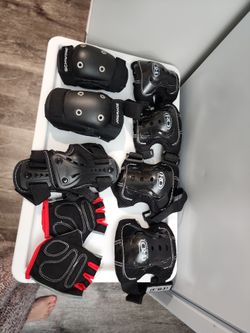 Protection set for kids  Bicycle riding, Ice skating, Roller skating knee elbow protection and gloves set.