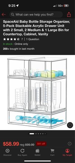 Baby Bottle Storage