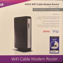 Netgear N450 Wifi Cable Modem Router