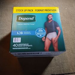 Six Boxes Of Large Adult Underwear