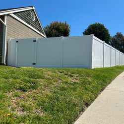 White Vinyl Fence 