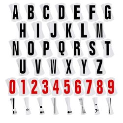 New Jecery 400 Pcs Marquee Sign Letters Flexible Plastic Letters on Flexible Panel for Outdoor Black Board Portable Sign Numbers Punctuation for Lette