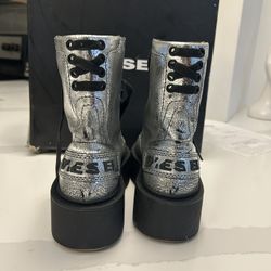 Silver Diesel Boots 