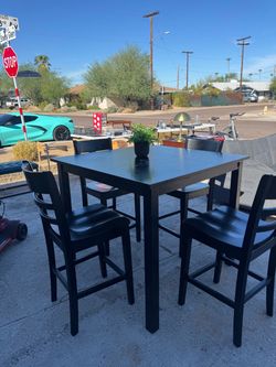 Dining table and four chair