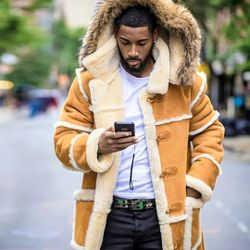 Brand New.  Men's     Winter Hooded  Jacket 