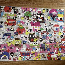 Hello Kitty And Friends Puzzle Mounted On Cardstock (18x24)