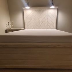 Solid Wood Queen Bed Frame With Box Spring