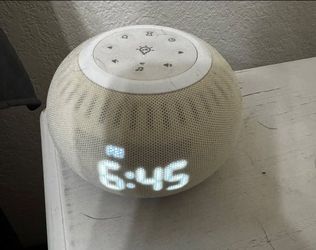 Round Bluetooth Speaker with LED Clock Display