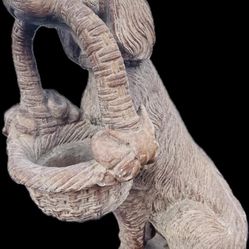 FREE Concrete golden retriever With Basket