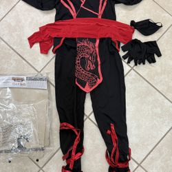 Halloween Ninja Costume Kids, Ninja Dragon Jumpsuit Set, Boys Halloween Costume