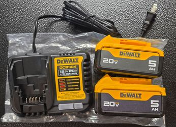 Dewalt 20v 5ah batteries and charger