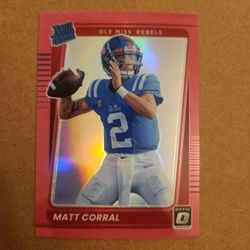 Matt Carroll donruss optic pink prizm rated rookie