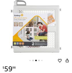 Safety 1st Lift, Lock and Swing with Dual Mode Door, White