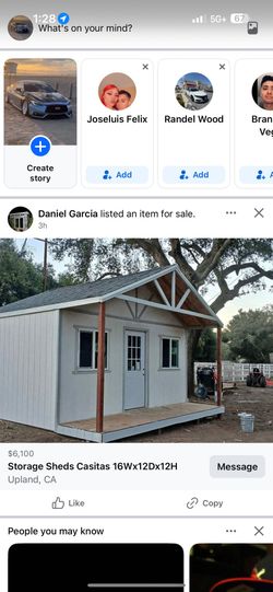 Storage Sheds Casitas 16Wx12Dx12H