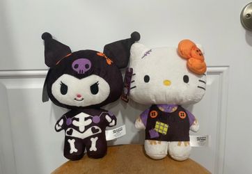 Hello Kitty and Kuromi Halloween Plush Set