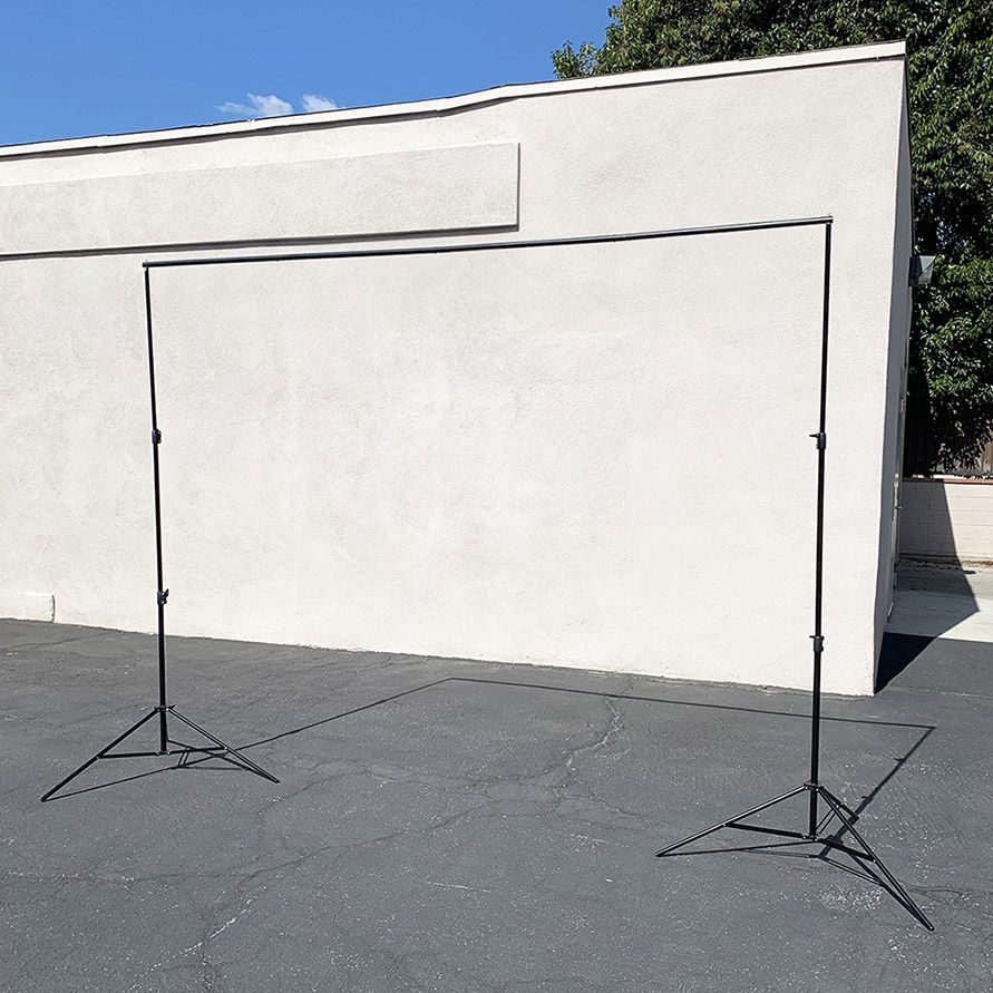 (Brand New) $40 Heavy Duty Backdrop Stand 8.5x10 FT Adjustable Photography Background w/ Clips and Carry Bag