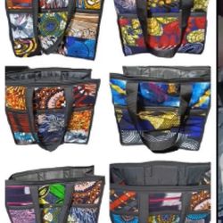 Foamed Authentic Africa Fabric Hand Bags