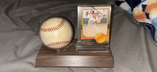 Cal Ripken Jr Signed Baseball And Display 
