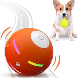 PetDroid Interactive Dog Toys Ball,[2025 Ball Toy, Orange 