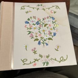 Heart Pink Embroidered Photo Album