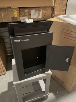 VEVOR Through The Wall Drop Box Deposit Safe (13" x 7" x 17")