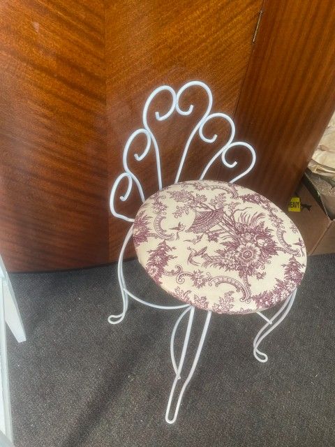 Vintage Vanity Chair Stool