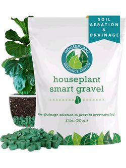 New Houseplant Smart Gravel – Eco Drainage Rocks to Prevent Root Rot (32 oz)