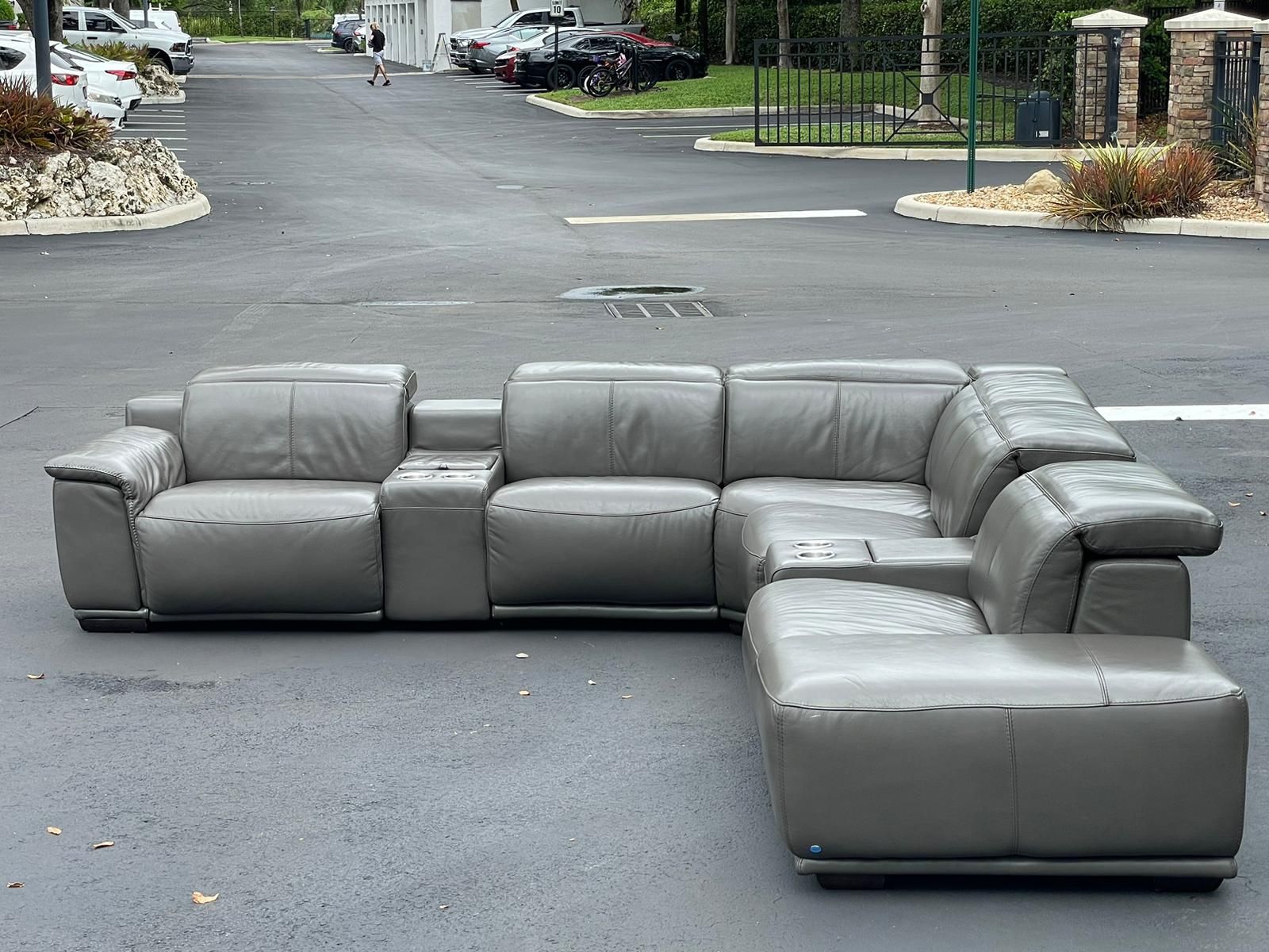 Great Opportunity - El Dorado - Leather - Gray - Delivery Available 🚛