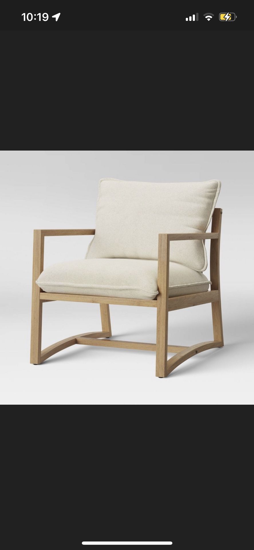 Higgins sling arm chair natural sale