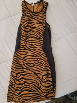 Large Dress Holidays Stretch Black Brown