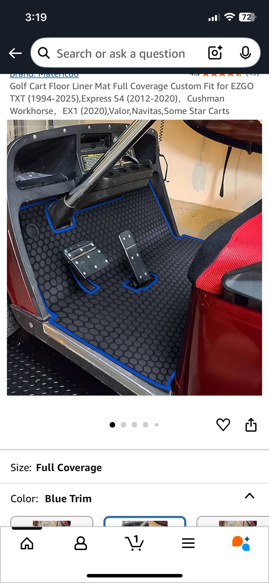 Heavy Duty Golf Cart Floor Mat