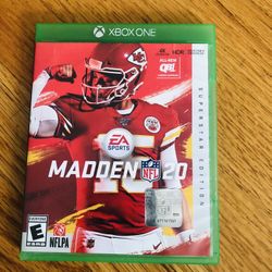 Xbox One Madden 20 Video Game 