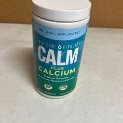 Natural Vitality, Calm Plus Calcium Drink Mix New Sealed 
